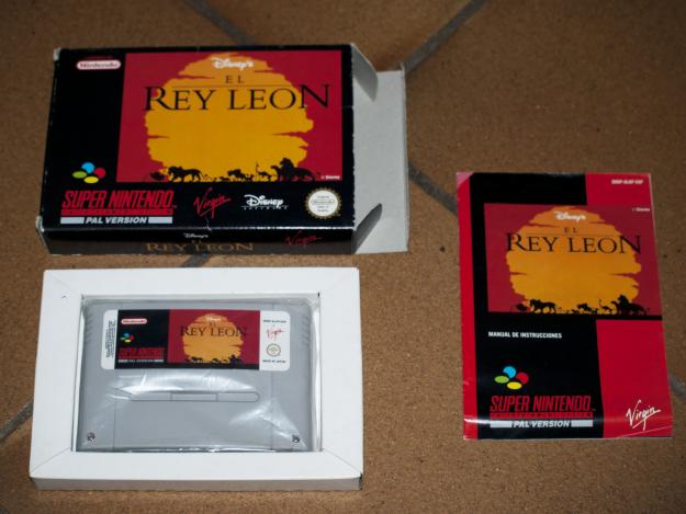 Videojuego El Rey León. Super Nintendo. Colección