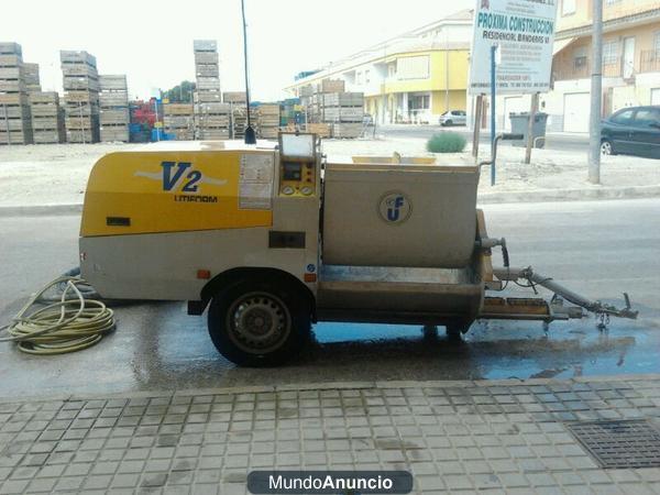 maquina revocadora v2 para proyectar morteros a diesel