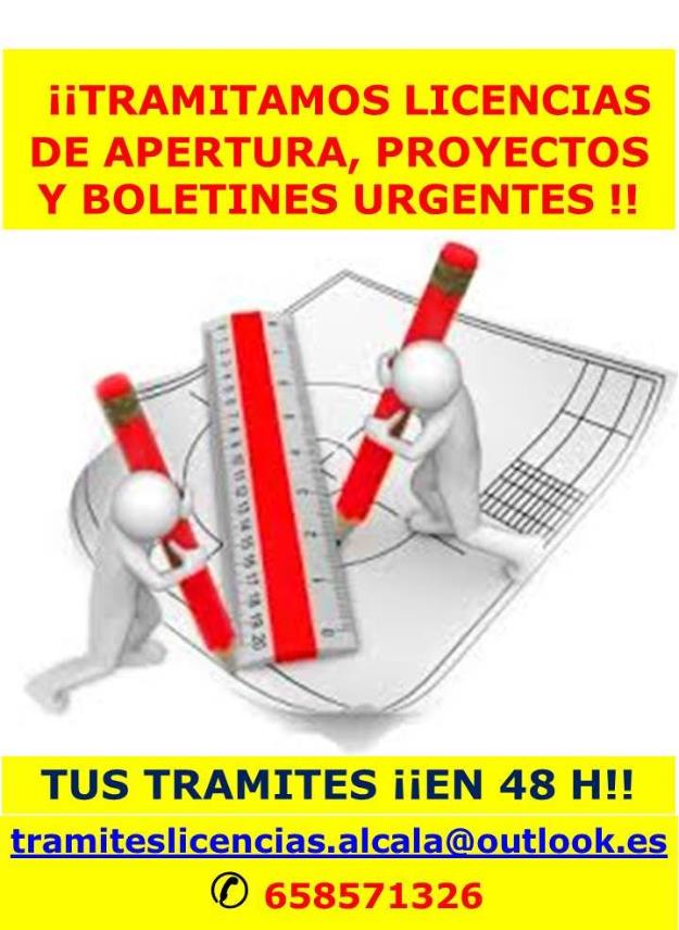 Tramitamos licencias de actividad, proyectos, boletines