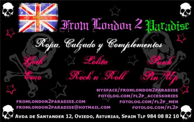 From london 2 paradise (fl2p) tienda de ropa alternativa (física y 