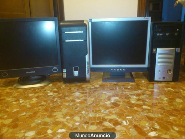 ordenadores sobre mesa pentium4