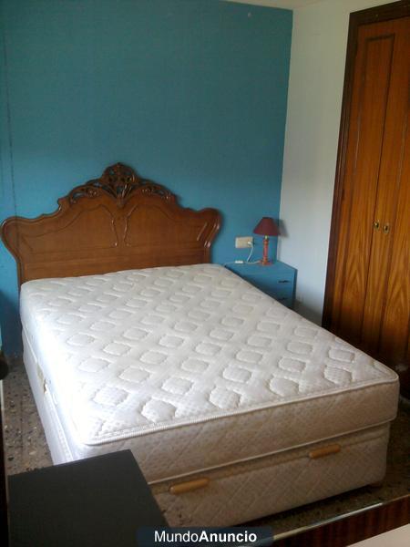 cama de matrimonio,com canape e somier.