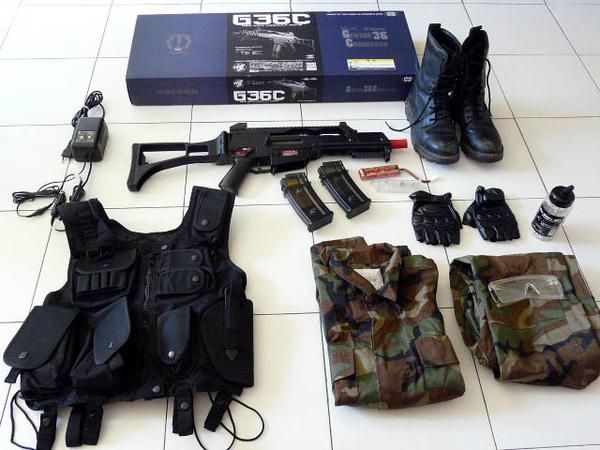 SE VENDE EQUIPO PROFESIONAL DE AIRSOFT G36C TOKYO MARUI