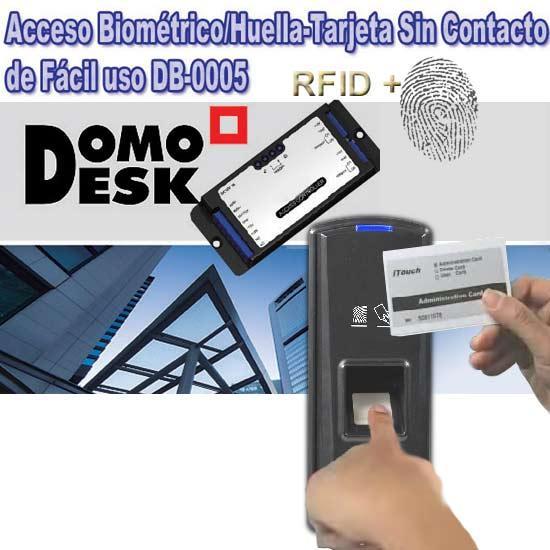 KIT CONTROL BIOMÉTRICO ACCESO HUELLA + TARJETA RFID PARA ELECTROCERRADURA