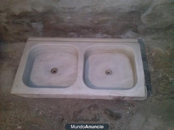 Fregadero mármol blanco antiguo