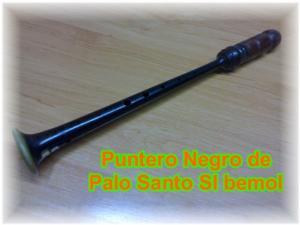 Vendo puntero negro de palo santo en si bemol con buja para gaita