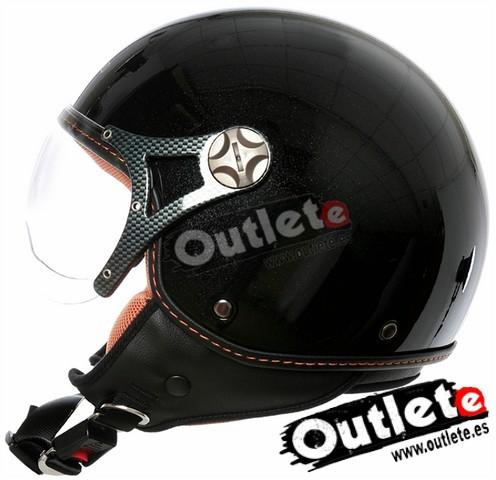 casco JET  fashion  MITAKA H102 NEGRO NUEVO