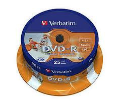 Pack 25 DVD-R Verbatim