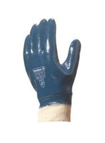 Guantes NBR nitrilo con soporte tejido algodón