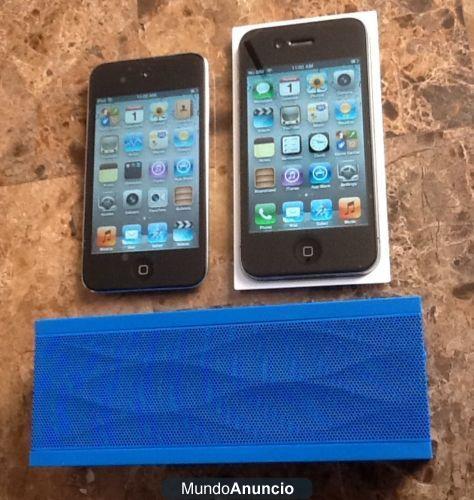 iPhone 4 - 16GB + iPod 4G 8 GB + Jawbone caja Jam