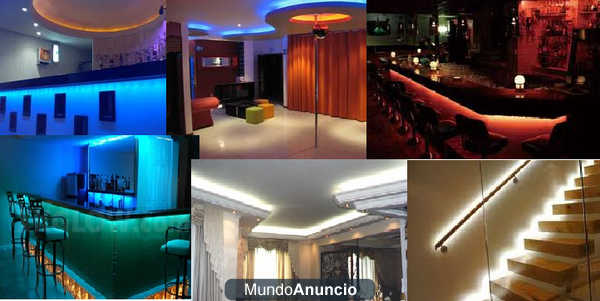 iluminacion  leds tiras de 5m economicas decoracion