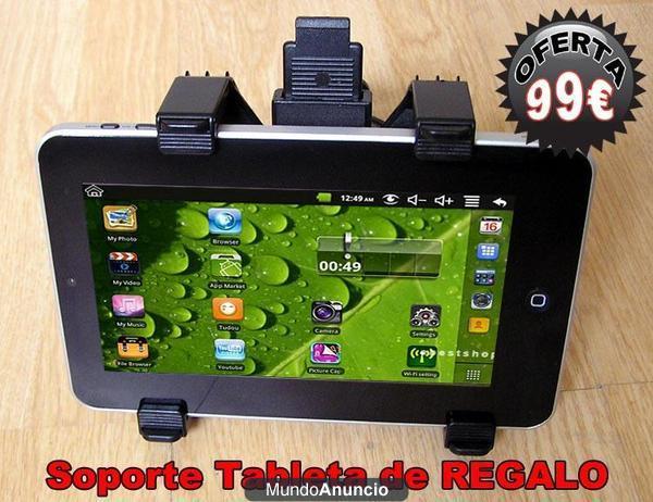 Tablet PC android 2.2 pantalla 7 pulgadas con soporte regalo