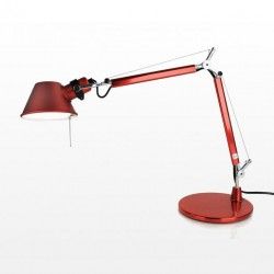 Artemide Tolomeo Micro Sobremesa con base - Rojo anodizado - iLamparas.com