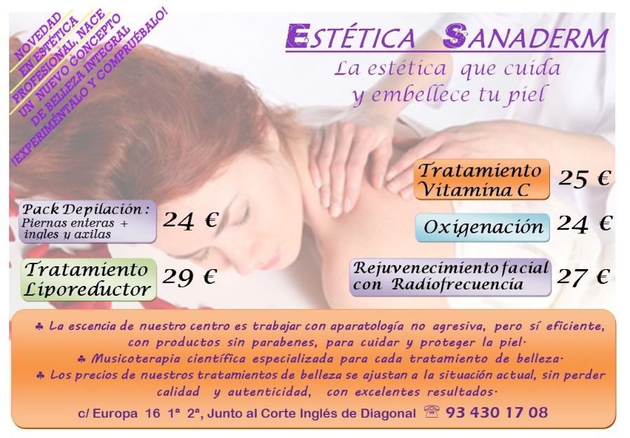 Belleza integral, tratamientos faciales, corporales, depilaciones,  manicura . . .