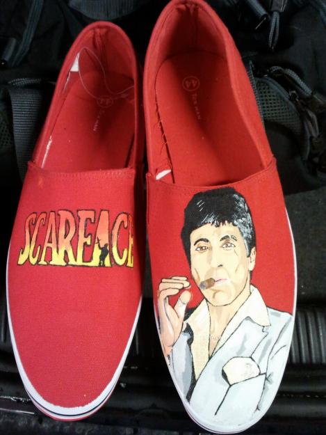 venta de zapatillas pintadas a mano