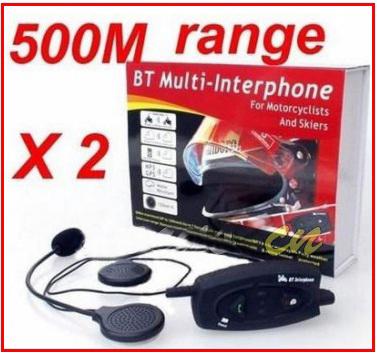 Kit Par Intercomunicador bluetooth para 2 motos