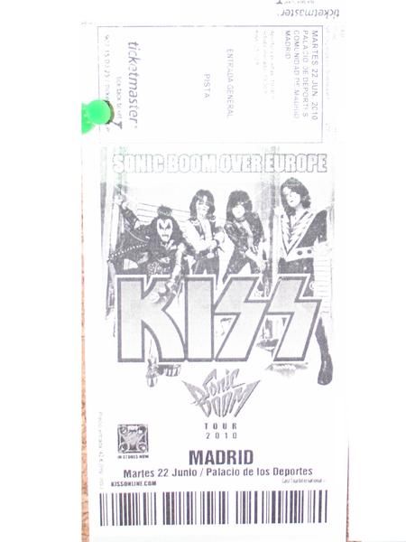 Entradas concierto KISS en Madrid 2010