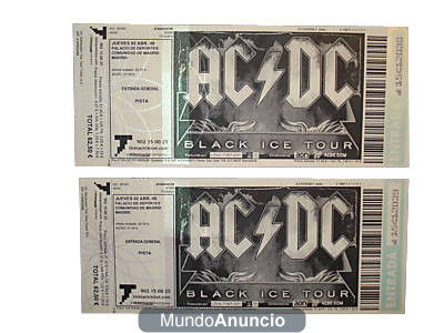 Entradas ACDC Y vendo boligrafos Big