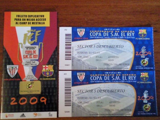 Entradas de copa 09 Athletic-Barca