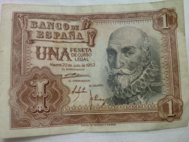 Billete una peseta 1953
