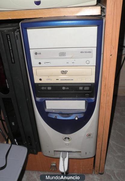 vendo pentium 4, 128 ram, 20 gb disco duro por 40 euros