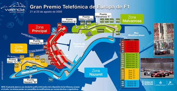 ENTRADAS FORMULA 1 F1 GRAN PREMIO VALENCIA 2009