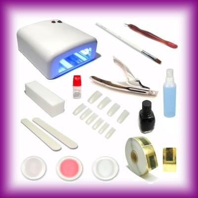 Kit French manicura Gel UV para poner uñas con metodo