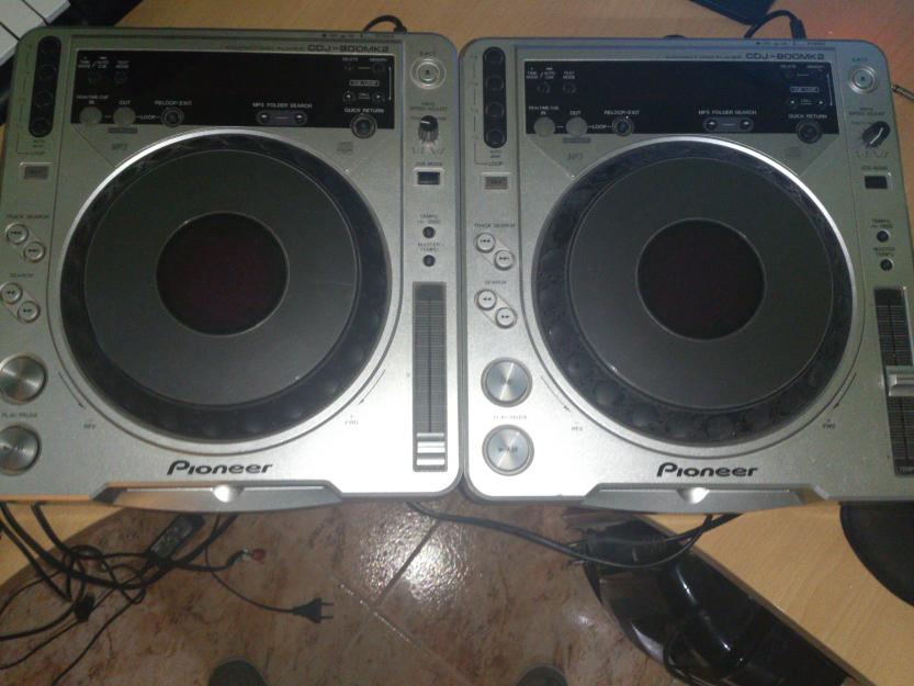 Pioneer cdj800 mk2 pareja