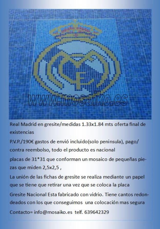 escudo real madrid en gresite