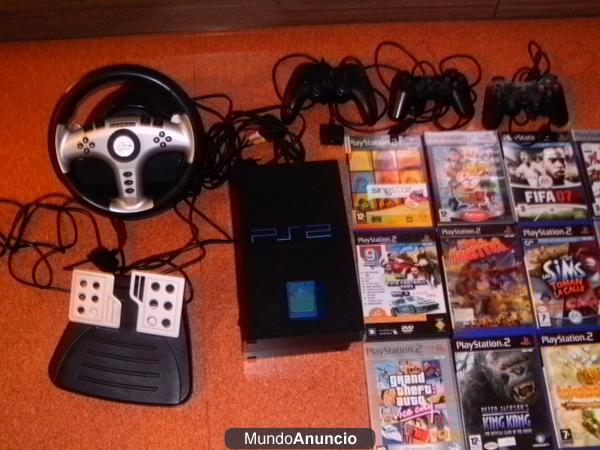 Vendo play 2+15 juegos+3 mandos+ tarjeta 8GB