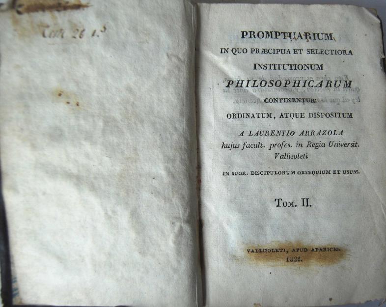 Promptuarium philosophicarum Tomo II 1828