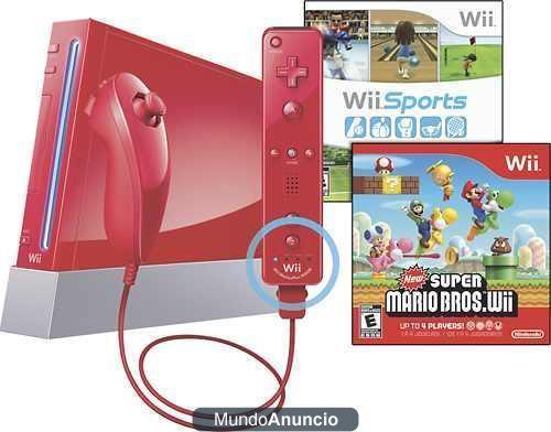 VENDO Nintendo Wi roja con...