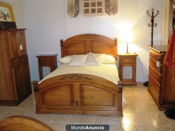 Dormitorio de madera al 50%