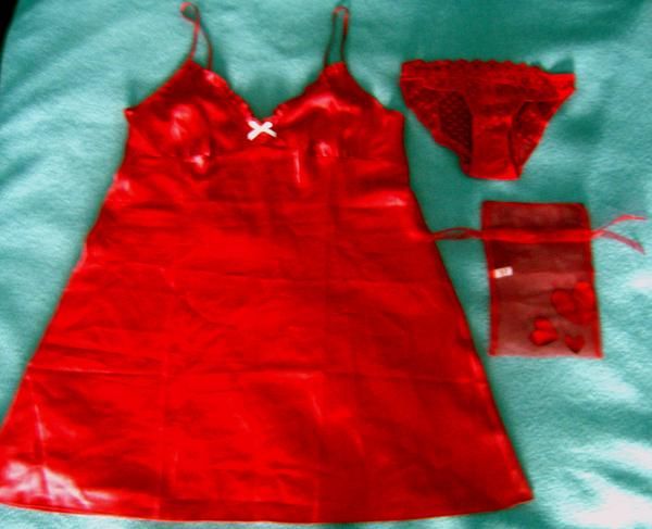 Camisón Sexy + Braga Rojo Pasión