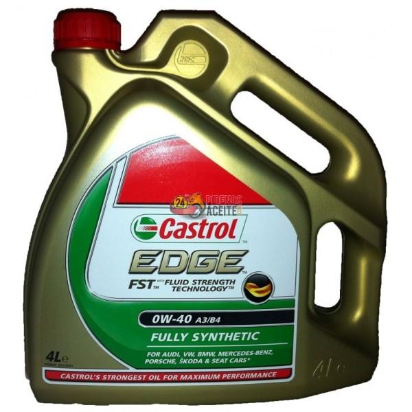 Aceite Castrol Edge FST 0W40 A3/B4, 4 Litros