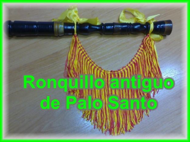 Vendo ronquillo antiguo de palo santo re para gaita