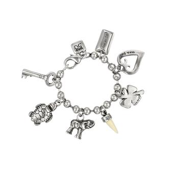 Pulsera UNO DE 50 con charms de la suerte