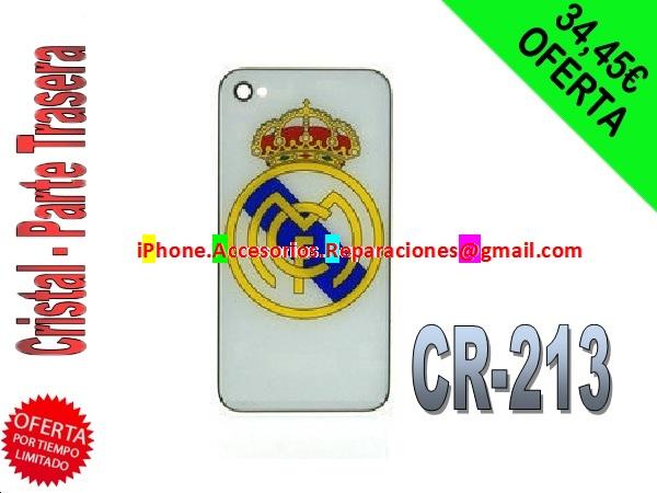 TAPA TRASERA CRISTAL iPhone 4G 32gb 16gb