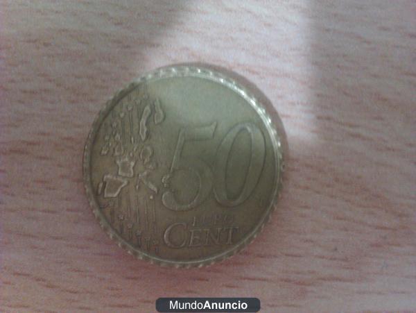 Vendo Moneda de 50 centimos RARA