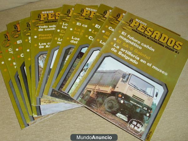 Vendo libro Publicación ARMAMENTO INTERNACIONAL PESADO, desde Enero Marzo 1981. Números: 1, 2, 3, 4, 5, 6, 7, 9, 10, 11