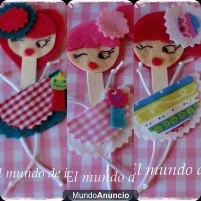 muñecas de fieltro ideales para comuniones, bodas, celebraciones