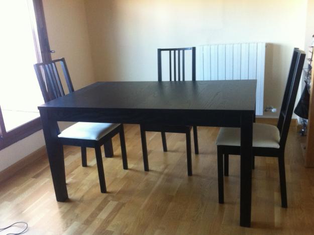 Mesa Comedor Extensible 4-8 comensales + 4 sillas