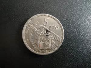 Monedas desde una (perra gorda) , 50 ctms-1peseta 1944 . 100 ptas