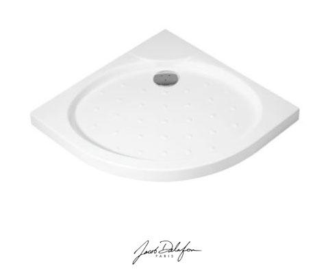 Jacob Delafon - Plato de ducha de porcelana angular 80x80