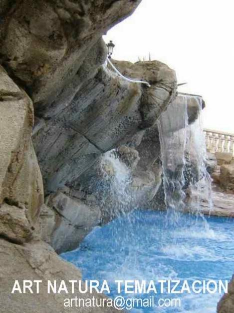 Decoration pool-garden, artificial waterfall and stone,gardens, sculptures, murials