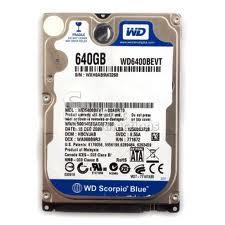 Disco duro Sata 2,5 640gb 5400rpm