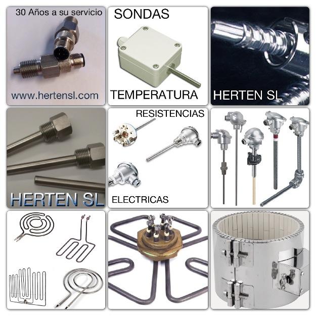 Resistencias electricas de inmersion y cartuchos calefactores de alta carga