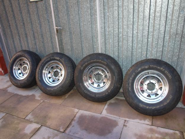 4 neumaticos  más llanta bf goodrich long trail para 4x4