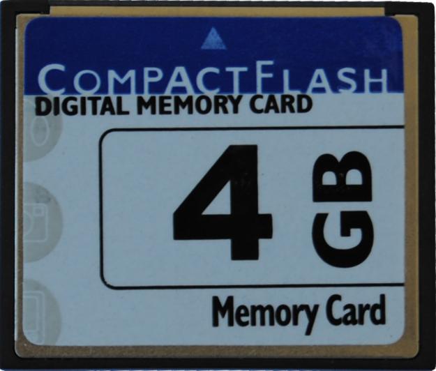 TARJETA DE MEMORIA COMPACT FLASH 4GB