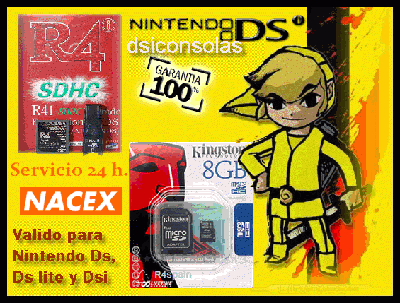 CARTUCHOS NINTENDO  DSI XL,DSi,Ds  R4i, M3i Zero, Ezflash y Chips Wii